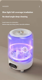 Portable Mini Washing Machine Automatic Washer Machine Clothes Cleaning Tool For Dormitories Travel Camping Hotel Apartment