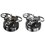 Solar Powered Rotation Helicopter Solar Aromatherapy Car Air Freshener Alloy Fragrance Auto Aroma Diffuser Interior Accessories