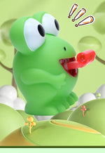 Pinch Frog Dinosaur Sticking Tongue Out Toys Funny Sensory Stress Relief Fidget Toys Cat Toys School Gifts for Kids Children