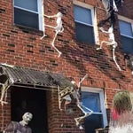 40/90cm Halloween Skeletons Fake Full Body Skull Bones Movable Halloween Party Decor for Home Bar Haunted House Horror Props
