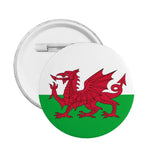 Flag Of Wales Pin Back Buttons for Bags Customizable Welsh Dragon Badges Brooches Pinback