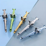 Creative Aircraft Airplane Gel Pen Fashion Rleaxing Deformation Toy Foldable Funny Helicopter Pen Children's Day gift
