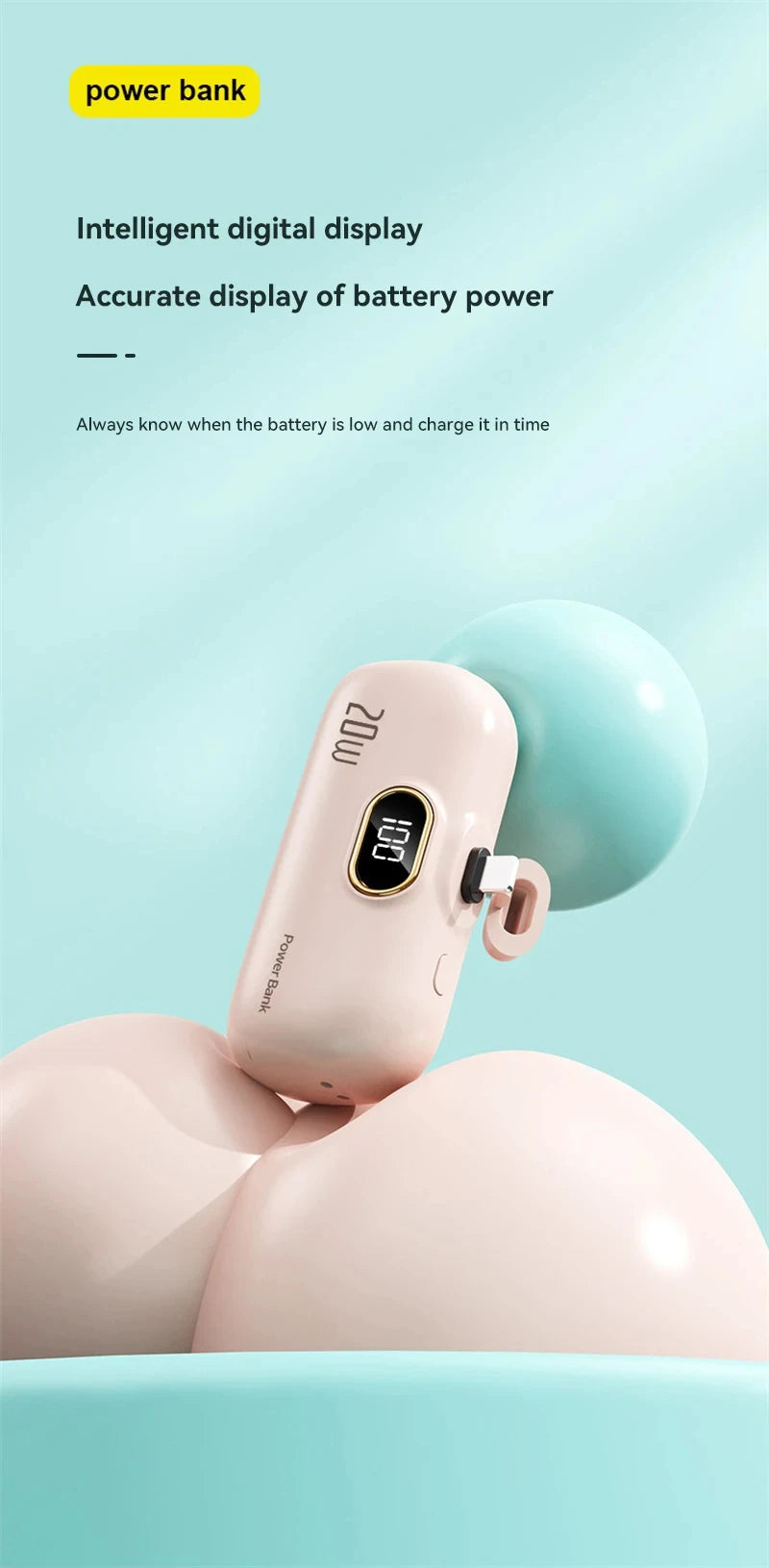 OnePlus 300000mAh Wireless CCC Certification Power Bank Capsule Mobile Power Supply Emergency Fast Charging External Battery