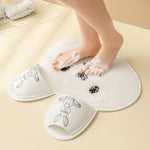 Cute Shower Foot Scrubber Mat Household Creative Feet Scrubber Mat Hands-Free Non-Slip Foot Massage Scrubber Foot Cleaner