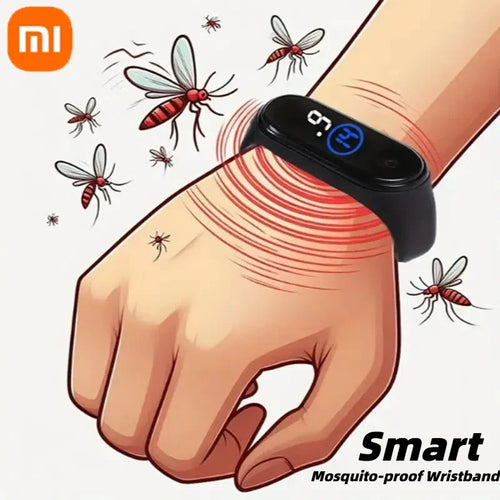 ‌Xiaomi Wearable Mosquito Repellent Unisex Wristband Physical & Ultrasonic Non-Chemical For Home & Outdoor Includes 2 Batteries