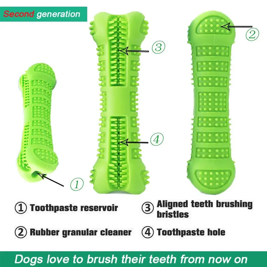 1PC Pet Chew Toy Soft Rubber Dog Toothbrushes Rubber Anti-biting Tooth Grinding Chew Stick for Small Dogs Training Pet Supplies