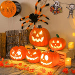 1Pc Decorative Pumpkin Halloween Props Lantern Decor Pumpkin Decoration Pumpkin Light Outdoor Halloween Decorationsation