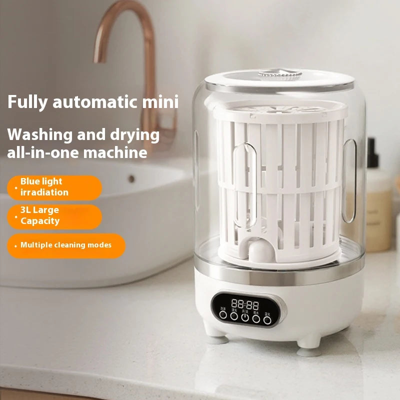Portable Mini Washing Machine Automatic Washer Machine Clothes Cleaning Tool For Dormitories Travel Camping Hotel Apartment