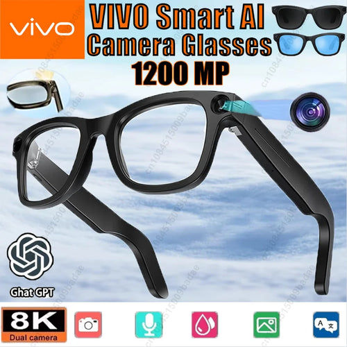 VIVO G300 Smart AI Glasses 1200W pixel AI Shooting Camera HD Photo Video Voice Call Translation Waterproof Bluetooth ChatGPT NEW