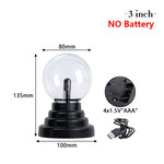 Magic Crystal Plasma Ball Lamp 3 4 5 6 8 Inch Electric Lamp Night Light Kids Gift Birthday Christmas Novelty Glass Plasma Lamp