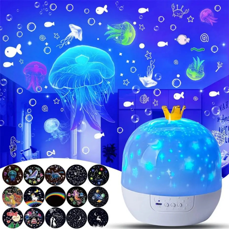 Star Projector 6 OceanWave Patterns Water Light Projector For Bedroom Home  Nebula starry light Wedding Christmas Decor lights
