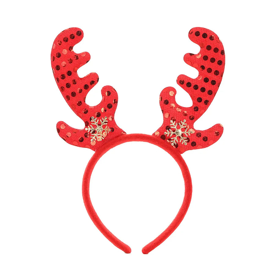 Christmas Headbands for Adults Children Deer Antlers Elk Hair Accessories Festive Atmosphere Party Decorations Props Headbands