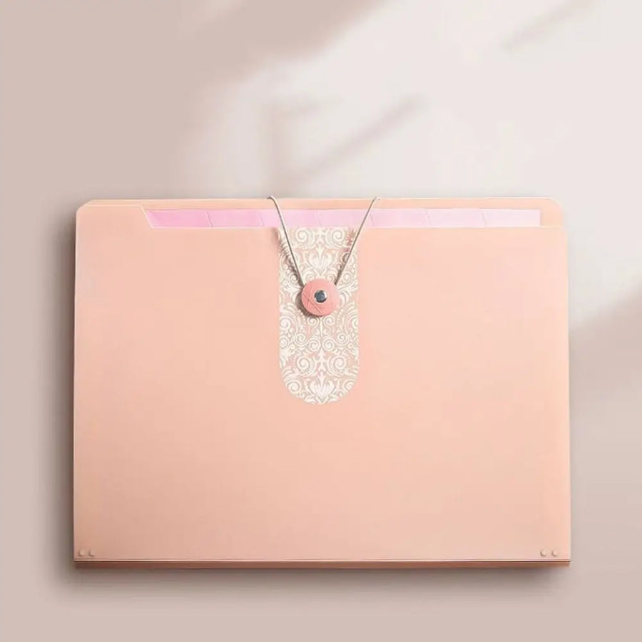A4 Organ File Folder 8 Grids Document Organizer Paper Documents Folder Office School Supplies Large Capacity Expanding File Bag