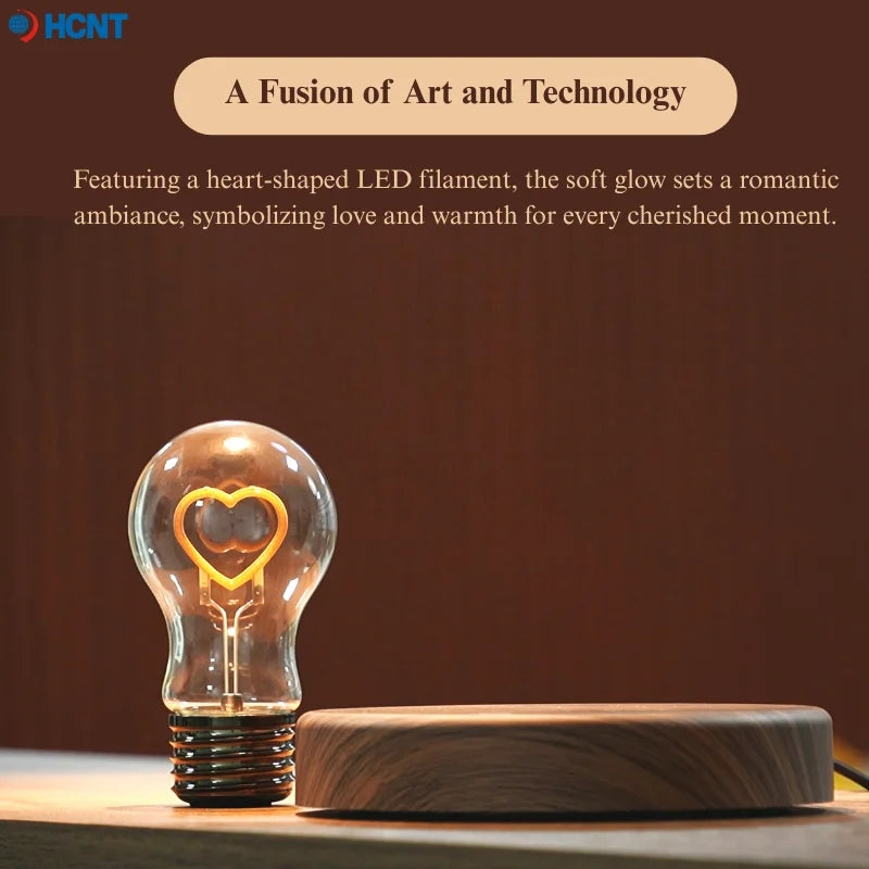 Magnetic Levitation Lamp Creativity Floating Glass LED Bulb Home Office Desk Decor Birthday Gift Table Novelty Night Light