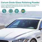 120g Cerium Oxide Glass Scratch Remover, Professional Glass Polishing Compound for Windshield, Glass Car Accessories