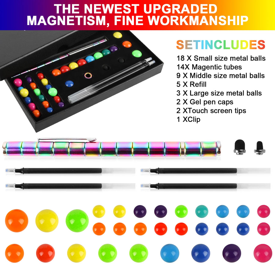 Fidget Pen Magnetic Toys Multifunctional Gift Deformable Decompression Magnet Writing Pen Eliminate Pressure Pen
