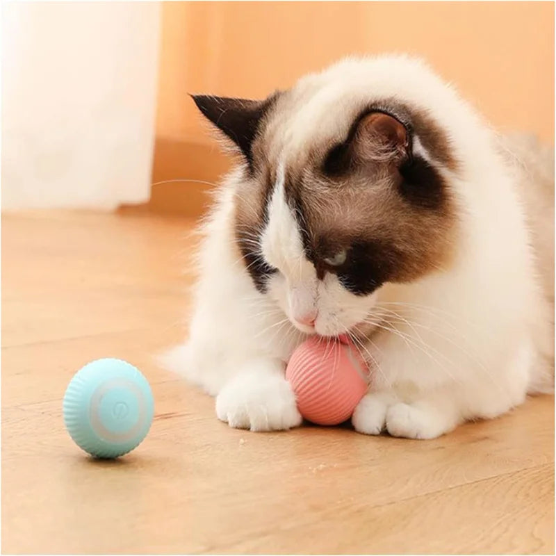 Smart Cat Toys Balls Automatic Interactive Pet Electric Rolling Teaser USB Rechargeable Kitty Moving Bouncing ball Mouse Car toy