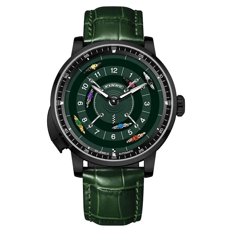 Pindu Horse Gambling Series Men's Full Automatic Mechanical Watch European Racing Roulette Entertainment Design Party Watch