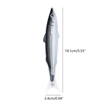 Pack of 6 Fish Pen Ballpoint Pens Novelty Fishing Pen 0.5mm Decor Party Dropsale