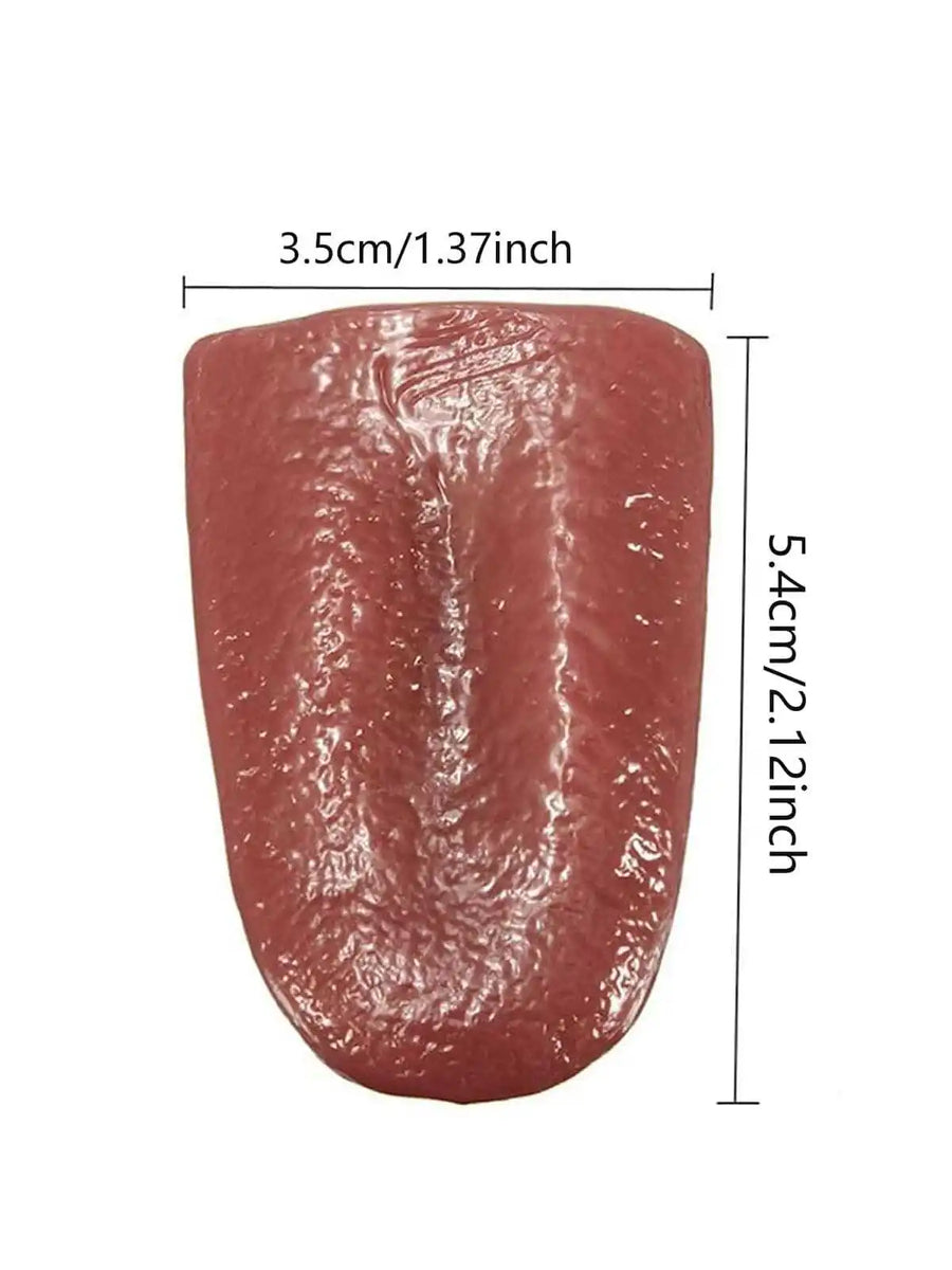 1PC-Hot Horror Funny Tricks Whole Person False Simulation Rubber Tongue Prank Maker Trick Kids Boy Toys Halloween Prank Silicone