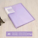 Office Document Organizer Folder A5 Display Book Transparent PVC Bag Document Storage B5 Paper Folder For Documents