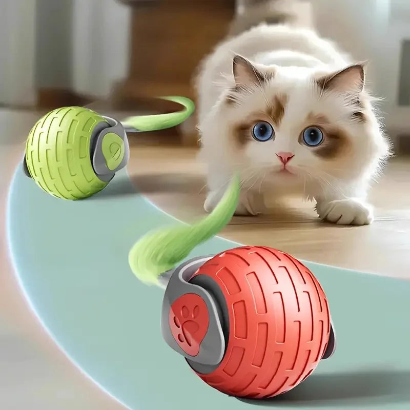 Smart Cat Toys Balls Automatic Interactive Pet Electric Rolling Teaser USB Rechargeable Kitty Moving Bouncing ball Mouse Car toy