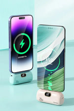 Mini Portable Power Bank 30000mah Capsule Mobile Power Supply Emergency External Battery Fast Charger For Type-c Iphone 2025 New