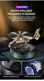 Car Solar Powered Rotation Helicopter Airplane Air Freshener Solar Helicopter Interior Perfume Trim Diffuser Rotary Aromatherapy