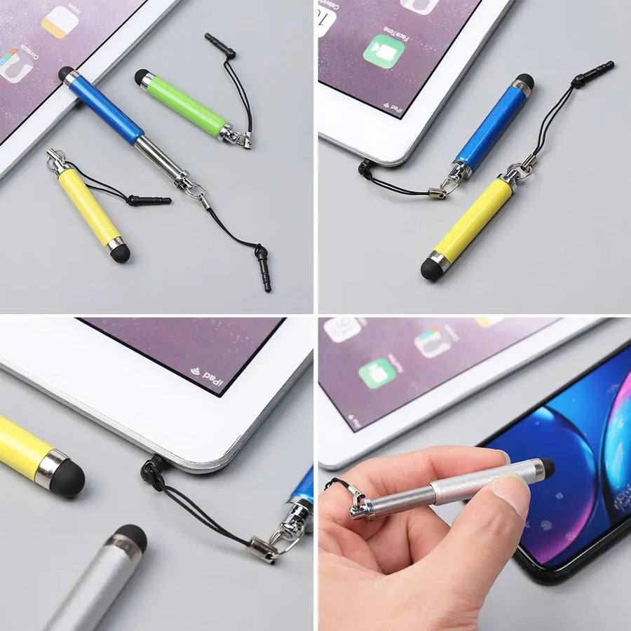 3Pcs Retractable Screen Stylus Touch Pen Universal Mini Capacitive Pen for Phone PC Mobile Phone Electronics Retractable Pen