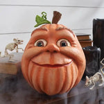 Home Halloween Atmosphere Fun Pumpkin Outdoor Decoration Ghost Party Pumpkin Six Monsters Resin Crafts Ugly Cute Ornaments New