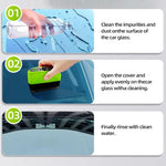 Window Cleaner Oil Film Brush Removal Cleaner Supplie Car Glass Oil Film Brush Glass Sponge Clean Glass Windshield Glass Scraper