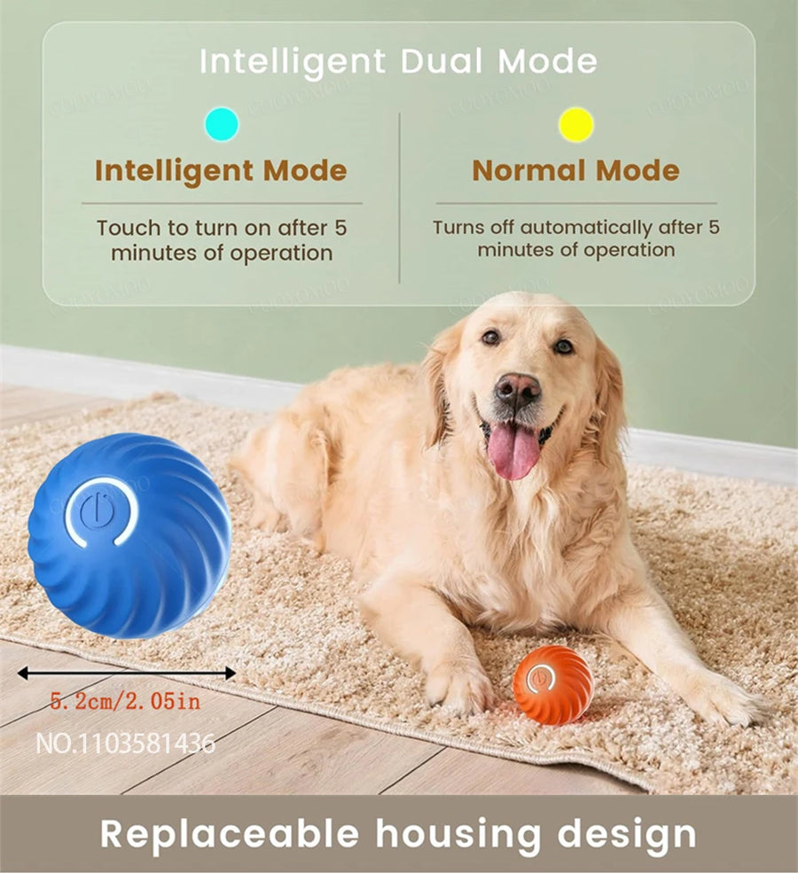 New Smart Pet Toy Ball Electric Interactive Game Automatic  Jumping Rolling Ball Rechargeable Moving Puppy Cat Entertainment Toy