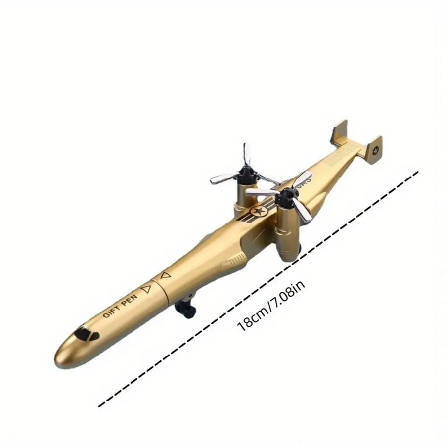 Creative Aircraft Airplane Gel Pen Funny Fashion Deformation Toy Foldable Rleaxing Ballpoint Pen Stationery