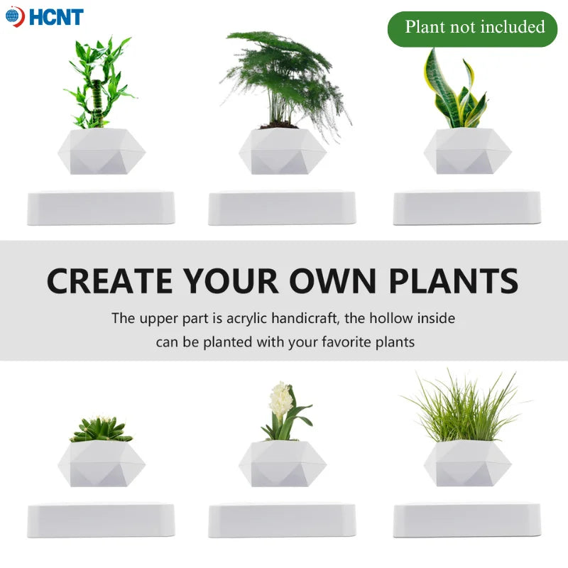 Levitating Air Bonsai Pot Rotation Flower Pot Planters Magnetic Floating Pot Potted Plant Flowers And Plants Home For Home Decor