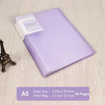 Office Document Organizer Folder A5 Display Book Transparent PVC Bag Document Storage B5 Paper Folder For Documents