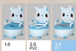 Children's Potty 1-6 Years Old Upgraded Cute Rabbit Baby Toilet Seat Baby Potty Portable Stool Boys & Girls Safe Trainer Seat WC