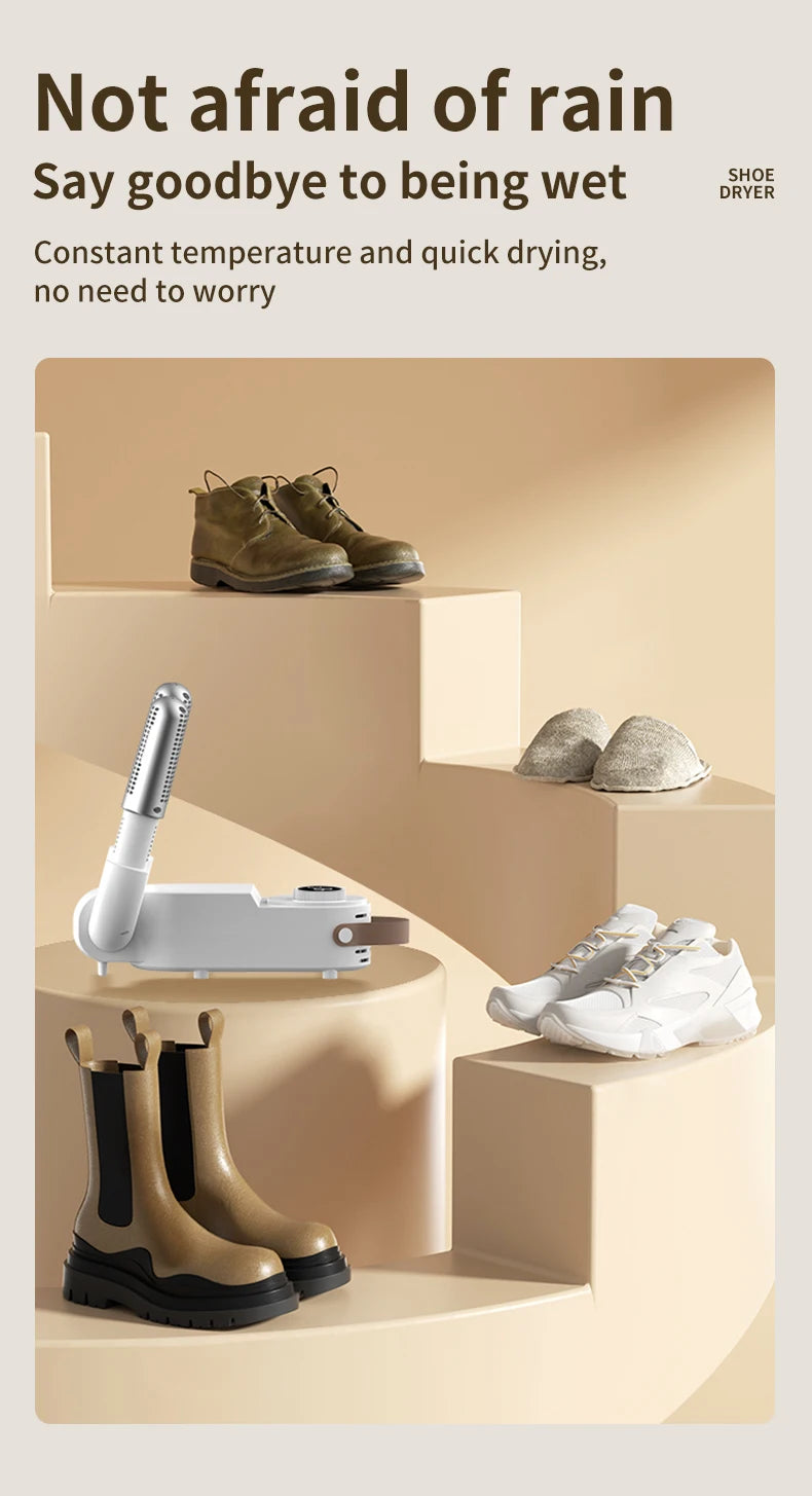 Xiaomi Electric Shoe Dryer UV Deodorizing Sterilizing Shoe Dryer Intelligent Time Dryer Home Quick Drying Shoe Warmer Heater