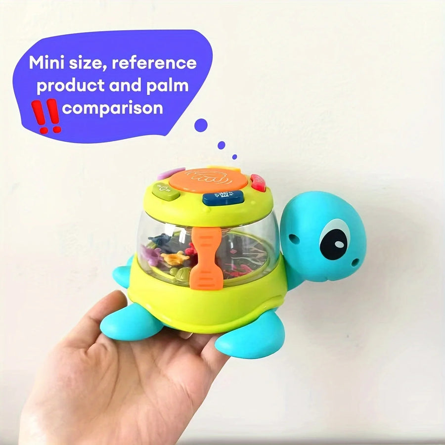 Kids' Music Turtle Crab Toy, Musical Early Learning Drum, Enhances Fine Motor Skills, Parent-Child Interaction, Birthday Gift