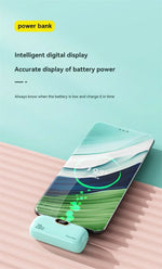 Mini Portable Power Bank 30000mah Capsule Mobile Power Supply Emergency External Battery Fast Charger For Type-c Iphone 2025 New