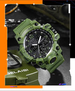 Men's Junior High School Student Fashion Trend Black Technology Sports Glow Men's Electronic Watch