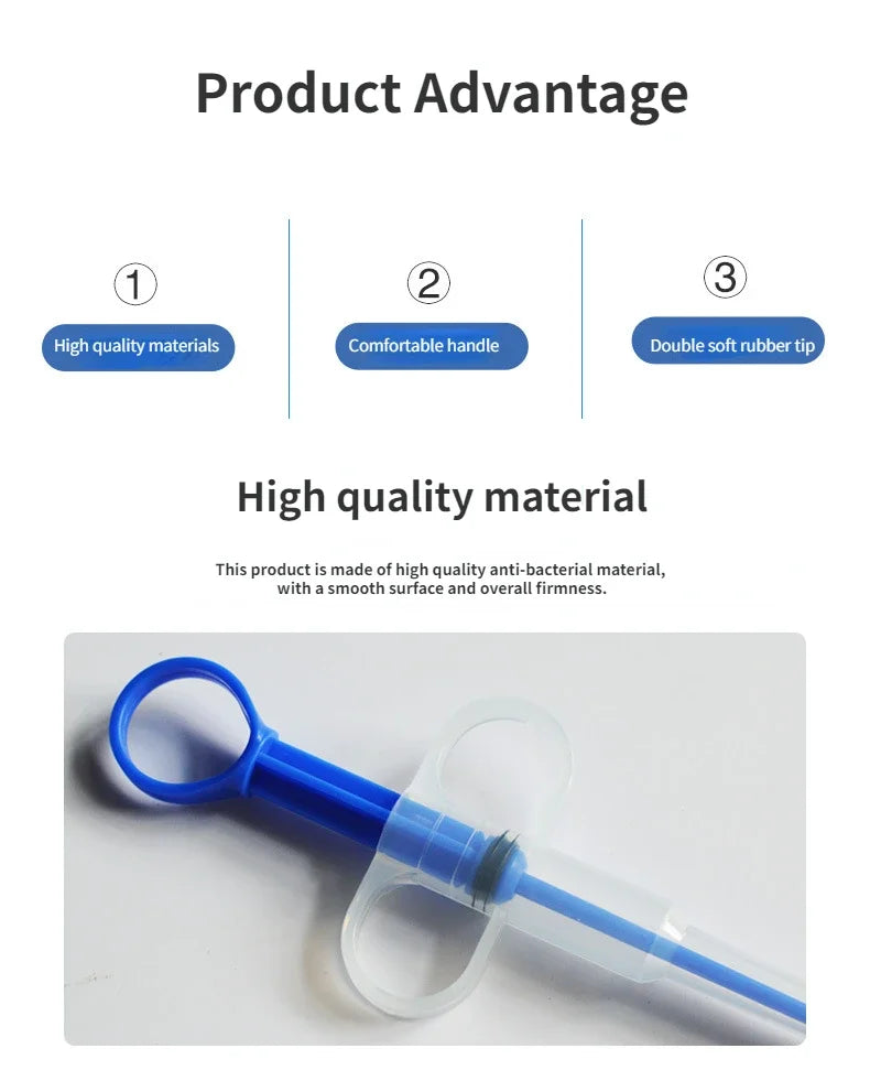 Pet Pills Applicator Cats Dogs Syringe Medicine Feeder Insect Repellent Supplies Can Clip Pills Cats and Dogs Pet Water Feeder