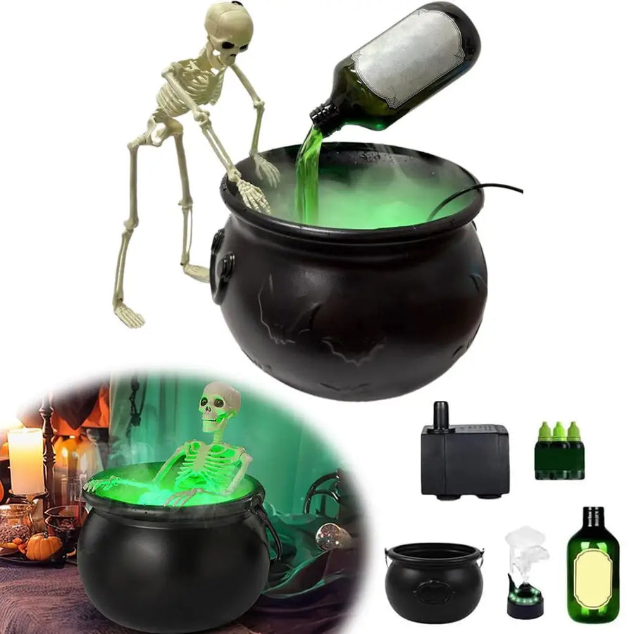 19.5/25cm Halloween Black Witch Bowl Magic Float Bottle And Diffuser Horror House Decoration For Halloween Party Scary Props