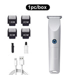 Design of adjustable cutter head with USB charging for electric hair clipper hair and beard trimming