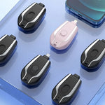 Mini Keychain Portable Charger 1500mAh Power Bank Ultra-Compact Battery Pack for Android IPhone Micro External Battery
