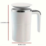 380ML Coffee Cups Electric Automatic Stirring Mug Rechargeable 304 Stainless Steel Mixer Drinkware Touch Magnetic Tea Cup Gifts