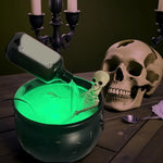 19.5/25cm Halloween Black Witch Bowl Magic Float Bottle And Diffuser Horror House Decoration For Halloween Party Scary Props