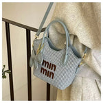 2025 New Designers' Bags - Popular Knitted Bags for Ladies, Casual and Versatile Beach Carry-Along Handbags and Tote Bags