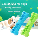1PC Pet Chew Toy Soft Rubber Dog Toothbrushes Rubber Anti-biting Tooth Grinding Chew Stick for Small Dogs Training Pet Supplies
