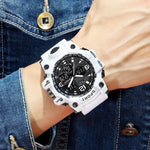 Men's Junior High School Student Fashion Trend Black Technology Sports Glow Men's Electronic Watch