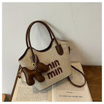 2025 New Designers' Bags - Popular Knitted Bags for Ladies, Casual and Versatile Beach Carry-Along Handbags and Tote Bags